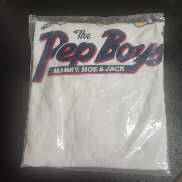 NEW AND FACTORY SEALED VINTAGE PEP BOYS PROMO SHIRT Adult Sz XL SuPeR RaRe!
